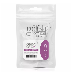 Soft Gel Tips - Medium Coffin 7 50pk Refill - Gelish