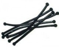 Soft 'n Style E-Z Flow Perm Rod Rubbers - Long - 12 pkt