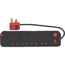 Multiplug 8Way Single Switch