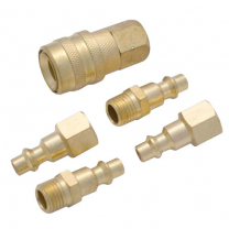 Quick Coupler Set Brass 5 Pce