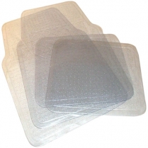 Mat Set Vinyl Clear (4Pce)