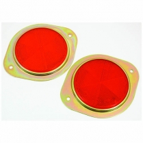 Reflector Red M/Flange 76mm