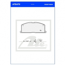 Brake Pad ATE470