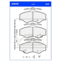 Brake Pad ATE757