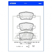 Brake Pad ATE958