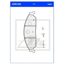Brake Pad ATE1125