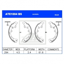 Brake Shoes ATE1004BS