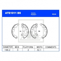 Brake Shoes ATE1011BS