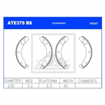 Brake Shoes ATE379BS