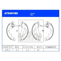 Brake Shoes ATE491BS