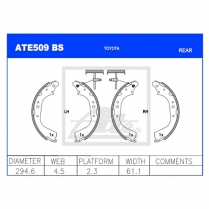 Brake Shoes ATE509BS