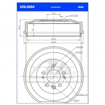 Brake Drum 229.0004