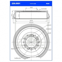 Brake Drum 229.0001