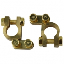 Battery Term Set Brass Marine