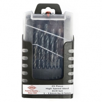 Drill Set HSS 25Pc 1.0-13.0mm