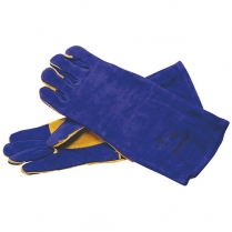 Glove Leather Weldmaster Blue
