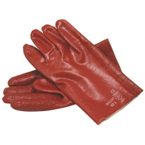 Glove Pvc HD R/G S/Cuff