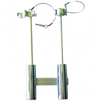 Rod Holder S/S 2 Rod With Arm