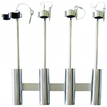 Rod Holder S/S 4 Rod With Arm