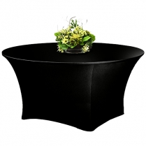 Table Cloth Black Round 180cm