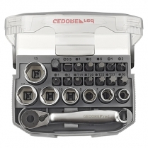 Red Socket Set 6-13mm 23Pc