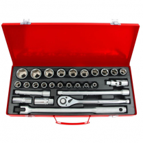 Socket Set 27Pc 6PT
