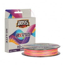 Fishing Line Boss Braid - Hi-Lite 300m multi colour