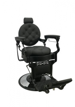 CALICO JACK Barber Chair - Black Frame (Black Leather)