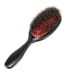 Paddle Brush Oval Porcupine Plastic & Boar Bristles(WB321)
