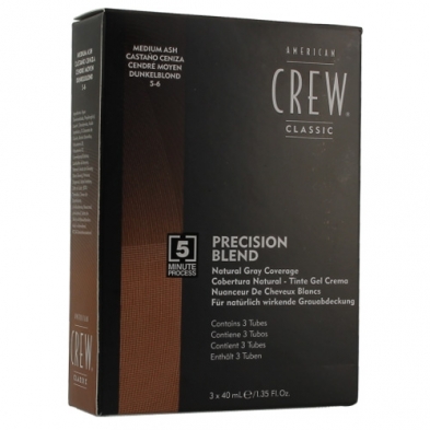 American Crew Precision Blend Medium Ash 5-6 - 3x40ml