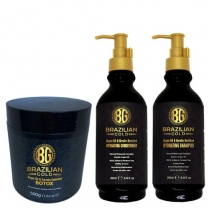Brazilian Gold Combo-B-tox 500g,HomeCare Shampoo&Conditioner