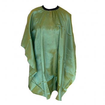 ***Cutting Cape - Satin-Green Ass with Slide Clip(CP80339)