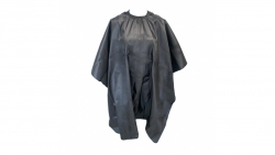Cutting Cape Polyester - Black with Stud (CP59939)