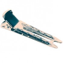 Double Prong Pin Curl Clips - Stainless Steel - 12 pkt