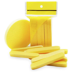 Facial Sponges - Pack of 2 (1Pair) -Expands when Wet- Yellow