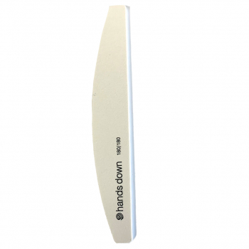 ***Hands Down Nail File White Halfmoon 180/180