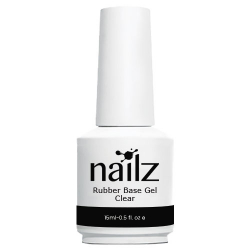 Nailz Gel Polish 15ml Rubber Base Gel - Clear