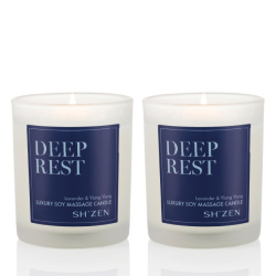 April 2026 - 2 x Deep Rest Luxury Soy Massage Candle - NEW