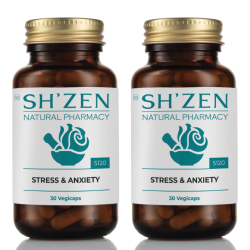 June 2026 - 2 x Stress & Anxiety Vegicaps 30