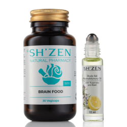 June 2026 - 1 Ea Brain Food Vegicaps + Study Aid AromaMemory
