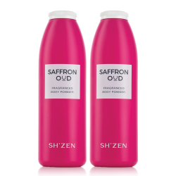 Sept 2026 - 2 x Saffron Oud Fragranced Body Powder 100g