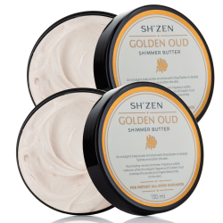 Oct 2026 - 2 x Golden Oud Shimmer Butter 130ml - NEW
