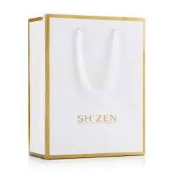 Oct 2026 - Gift Bag - White & Gold Gloss