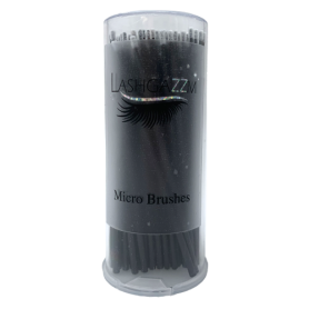 LASHGAZZM Micro Brushes Cylinder 1.2mm Black (100/pcs)