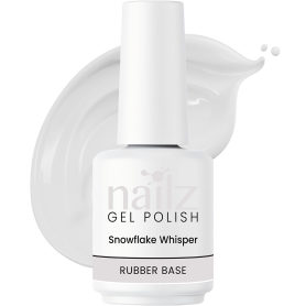 Nailz Gel Polish 15ml Rubber Base Gel - Snowflake Whisper