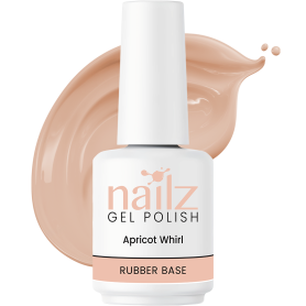 Nailz Gel Polish 15ml Rubber Base Gel - Apricot Whirl