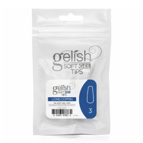 Soft Gel Tips - Long Coffin 3 50pk Refill - Gelish