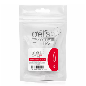 Soft Gel Tips - Long Stiletto 9 50pk Refill - Gelish