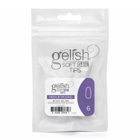Soft Gel Tips - Medium Round 6 50pk Refill - Gelish
