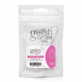 Soft Gel Tips - Short Round 00 50pk Refill - Gelish